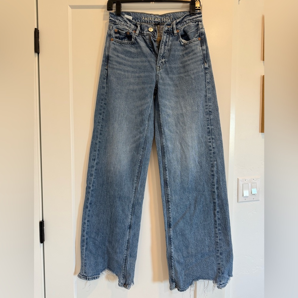 American Eagle Outfitters Light Blue Flare Jeans